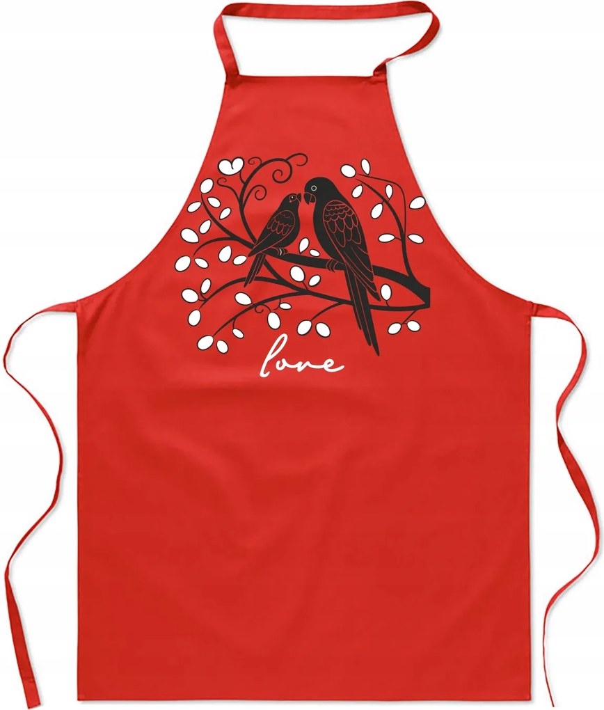 Konyhai Kötény Valentin napi ajándék madarak