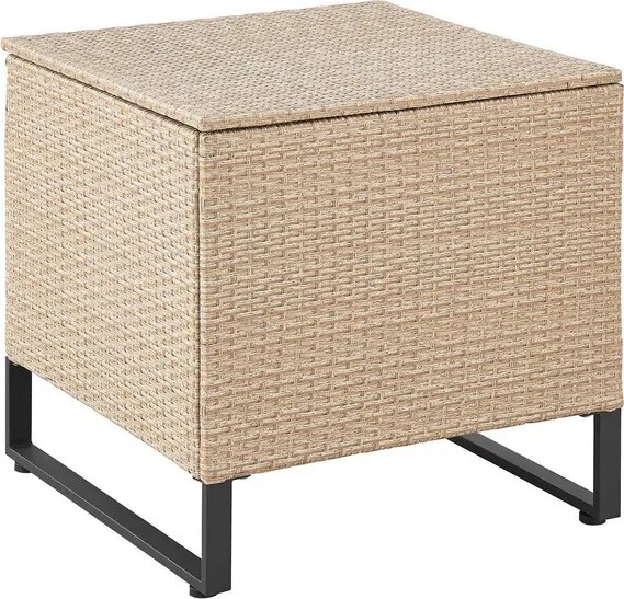 Juskys Santorini rattan kerti bútor szett - krém