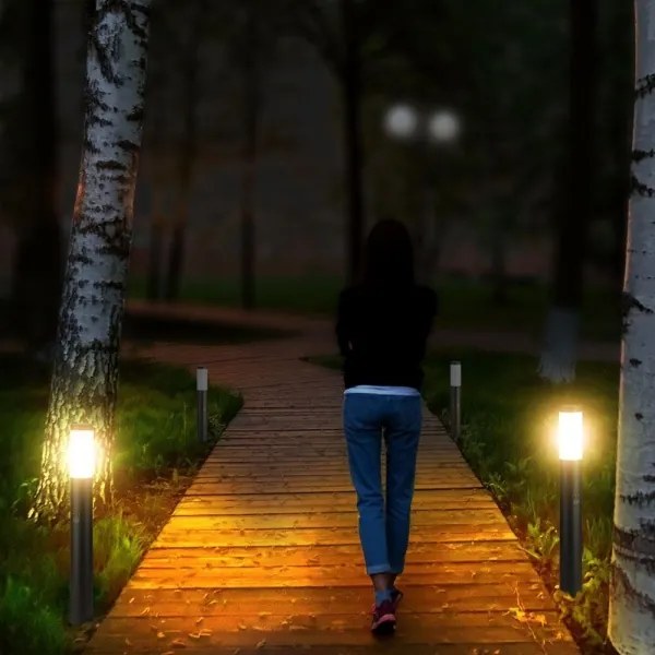 Kültéri lámpa érzékelővel 1xE27/60W/230V IP44 80cm antracit