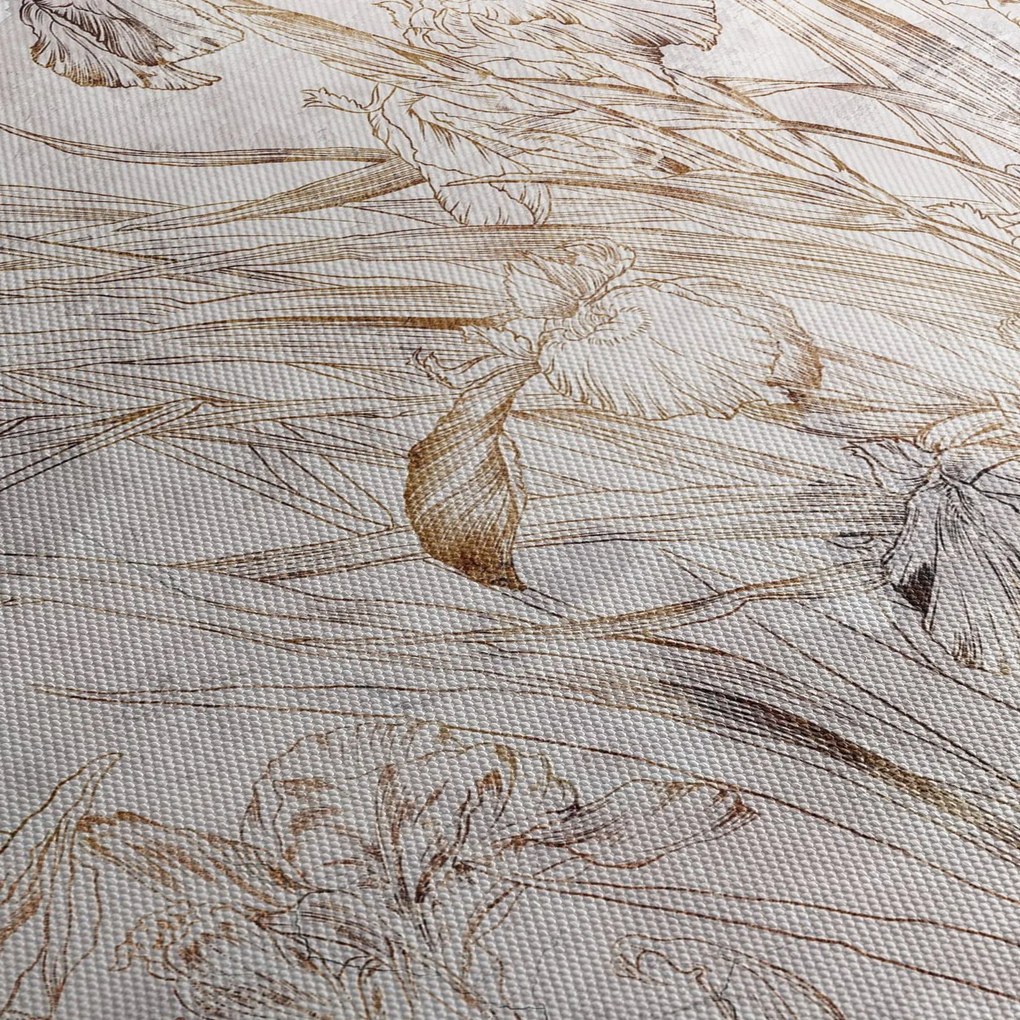 Kép - íriszek (120x50 cm)