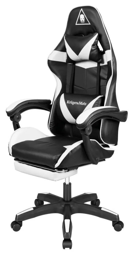 Kruger&Matz GX-150 játékszék Fehér és fekete.