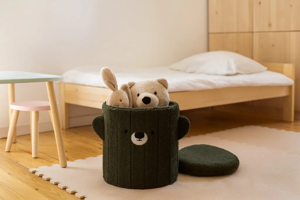 Összecsukható puff tárolóval 28 x 28 x 34 cm