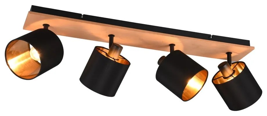 Fekete-natúr színű spotlámpa ø 12 cm Tommy – Reality