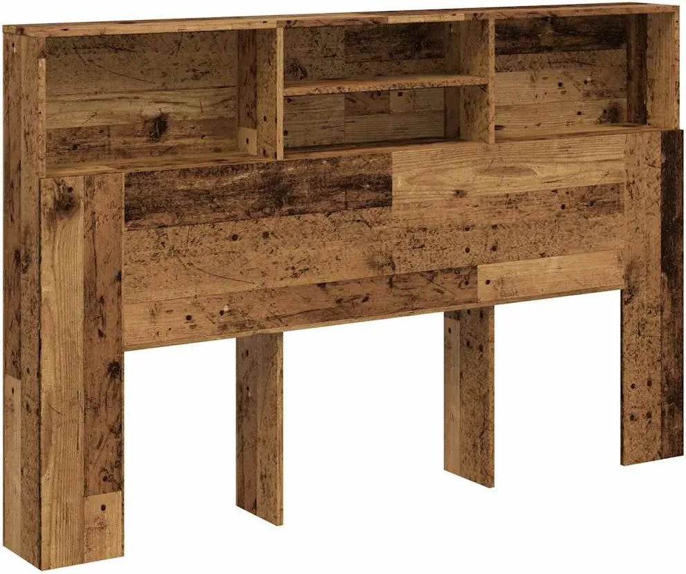 vidaXL antik fa színű szerelt fa áthidalószekrény 160 x 19 x 103,5 cm