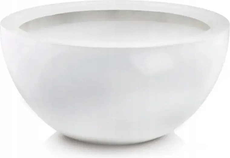 Virágtartó üvegszálas fehér fényes 18 cm x 37 x 18 cm Polnix 95.040.37