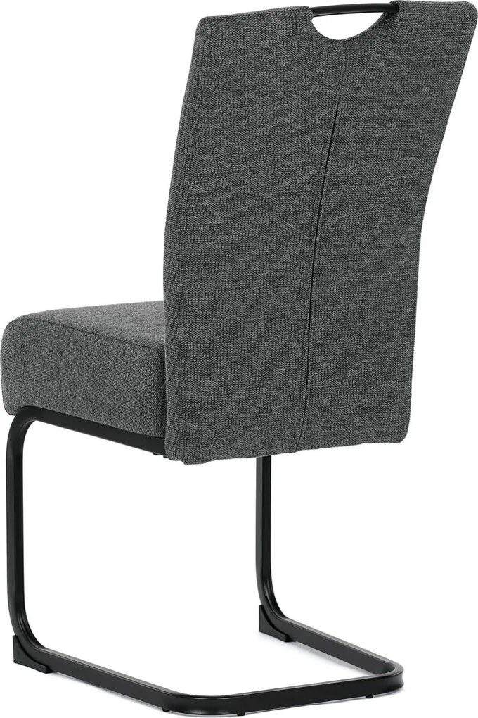 Jídelní židle, šedá, látka, DCL-E2008 GREY2