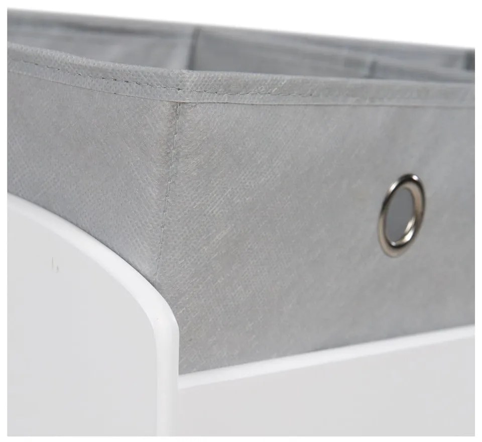 Fehér-szürke játéktároló 63,5x29,5x60 cm Miffy – Roba