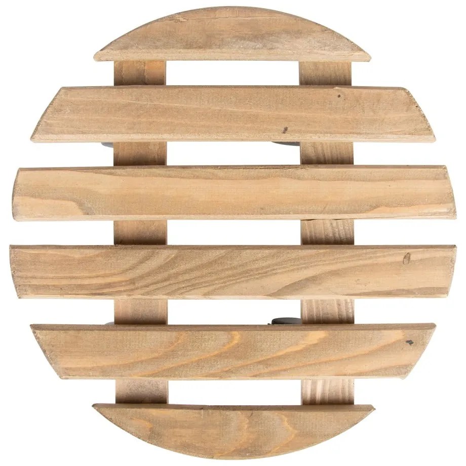 Fa gurulós virágállvány ø 29 cm (magasság 8 cm) Indoor &amp; Outdoor – Esschert Design