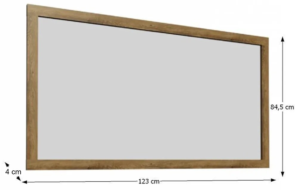 MONTANA LS tükör, lefkas tölgy