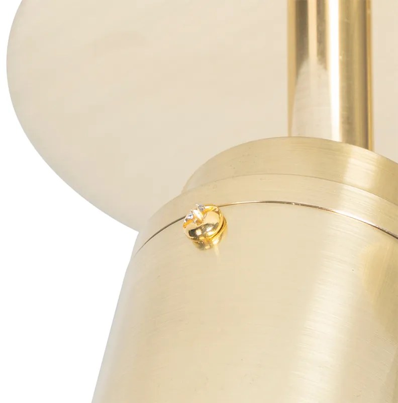 Modern fürdőszoba spotlámpa sárgaréz 2-lámpás IP44 - Ducha