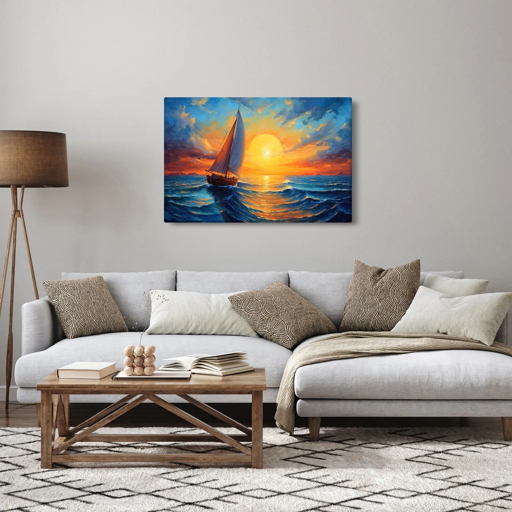 Kép - Vitorlások (90x60 cm)