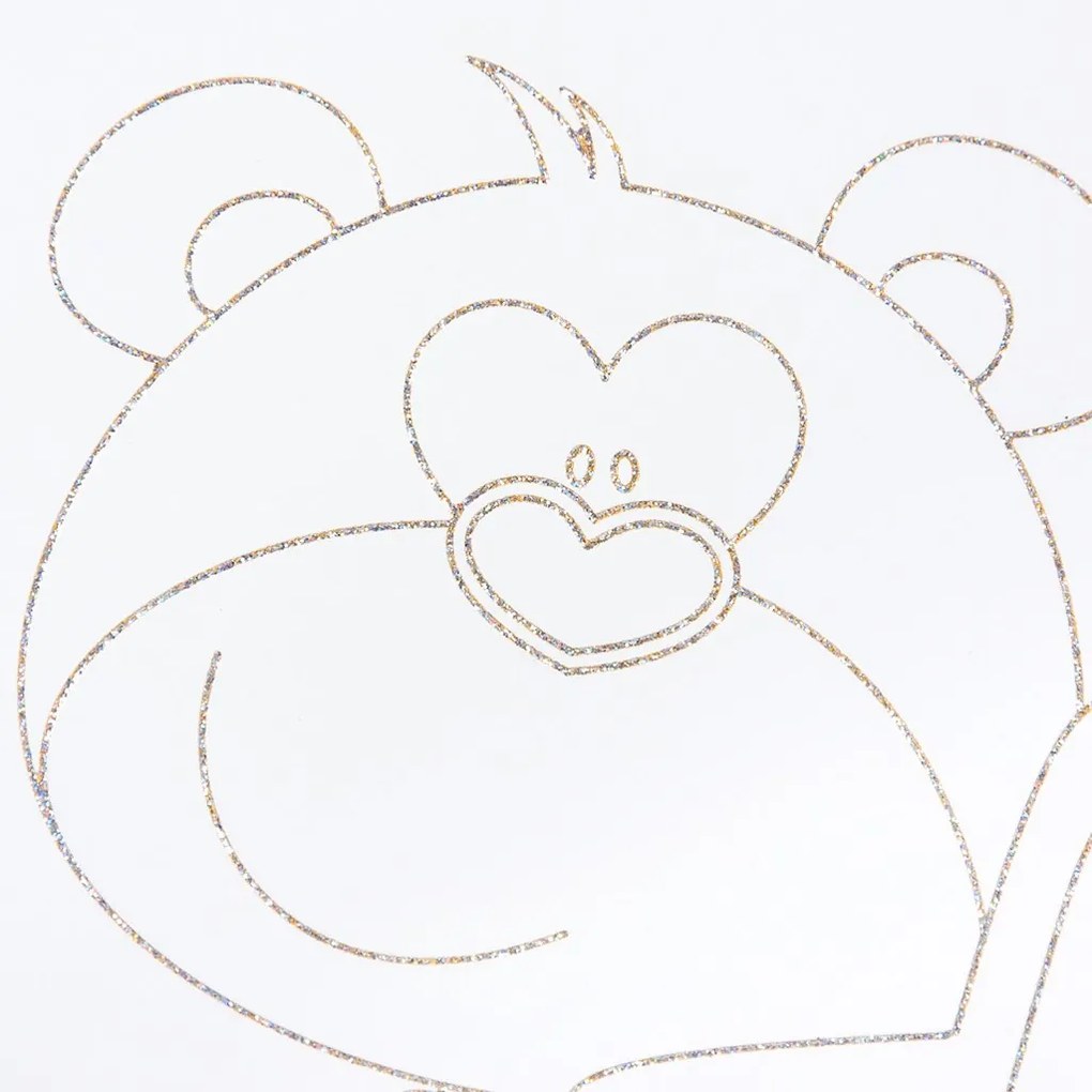 Gyerek kiságy New Baby Maci csillaggal standard tölgy