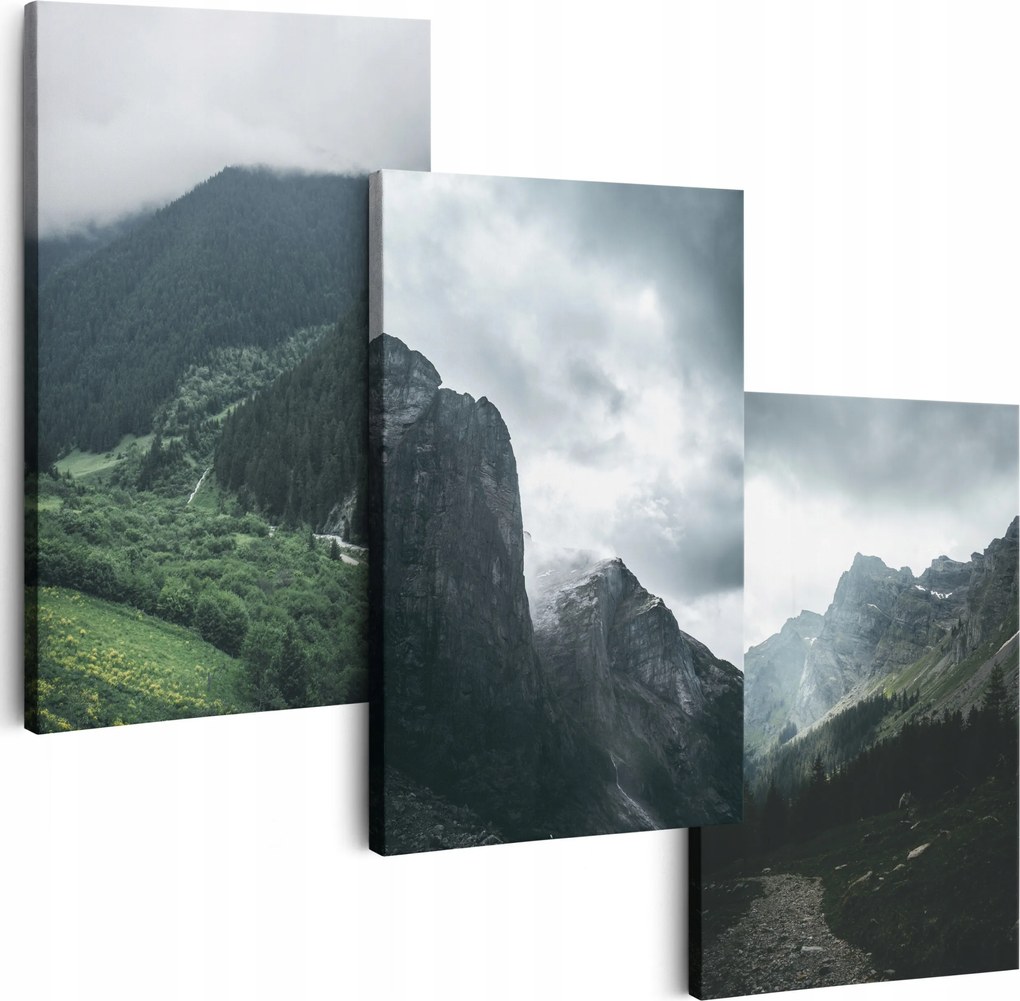 Vászonkép 150 cm **többféle minta* Képek A Nappaliba Triptichon Hegyek