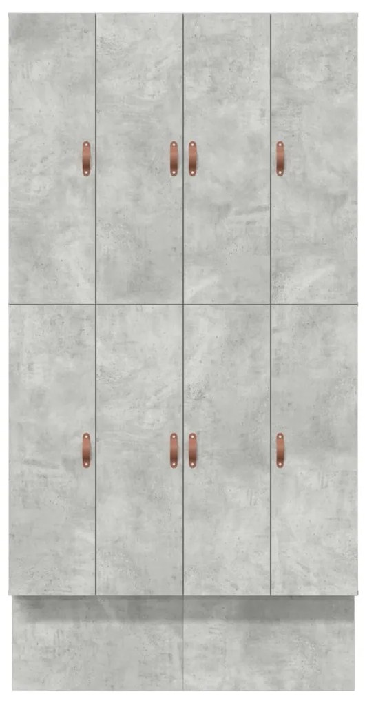 Ágykeret tárolóval Beton Szürke 226.5 x 120 x 31.5 cm Faanyag