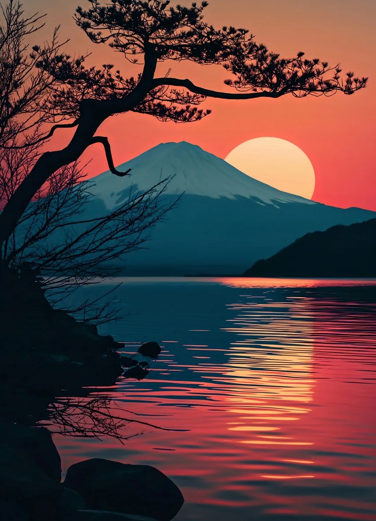 Poszter 13x18cm Hegy este