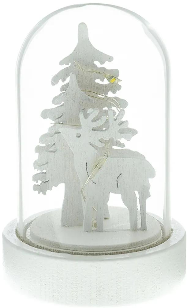 RETLUX RXL 320 karácsonyi üveg dekoráció, szarvas, meleg fehér, 1 LED 50003915