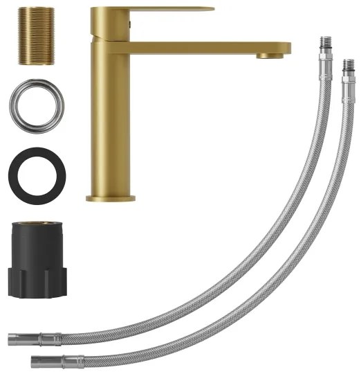 Mosdócsaptelep TARNBY 17,3 cm szálcsiszolt sárgaréz