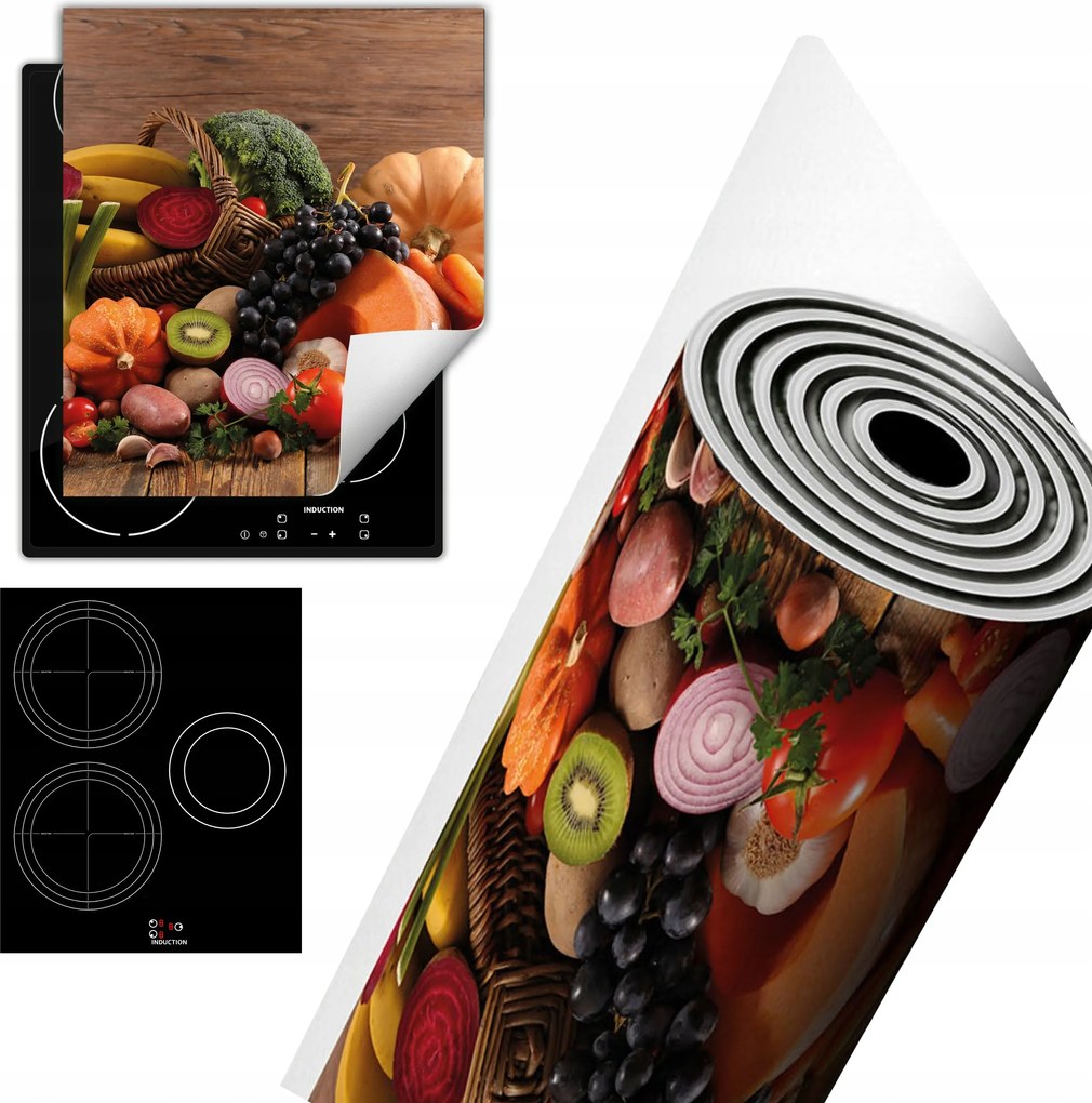 Tűzhelyvédő Szőnyeg Asztali Dekoráció 45x52 zöldség fa