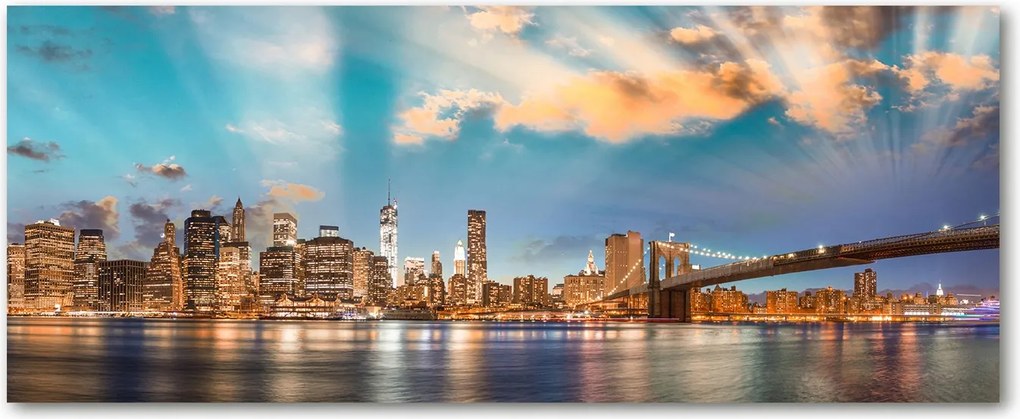 Lacobel konyhaszekrény alá Brooklyn híd XXL