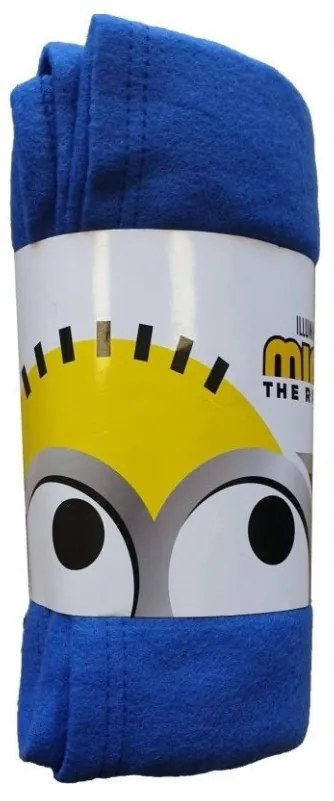 MINIONOS kék polár takaró 130x170 cm