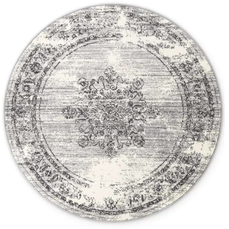 Szürke-krémszínű kerek szőnyeg ø 120 cm Gloria Lydia – Hanse Home