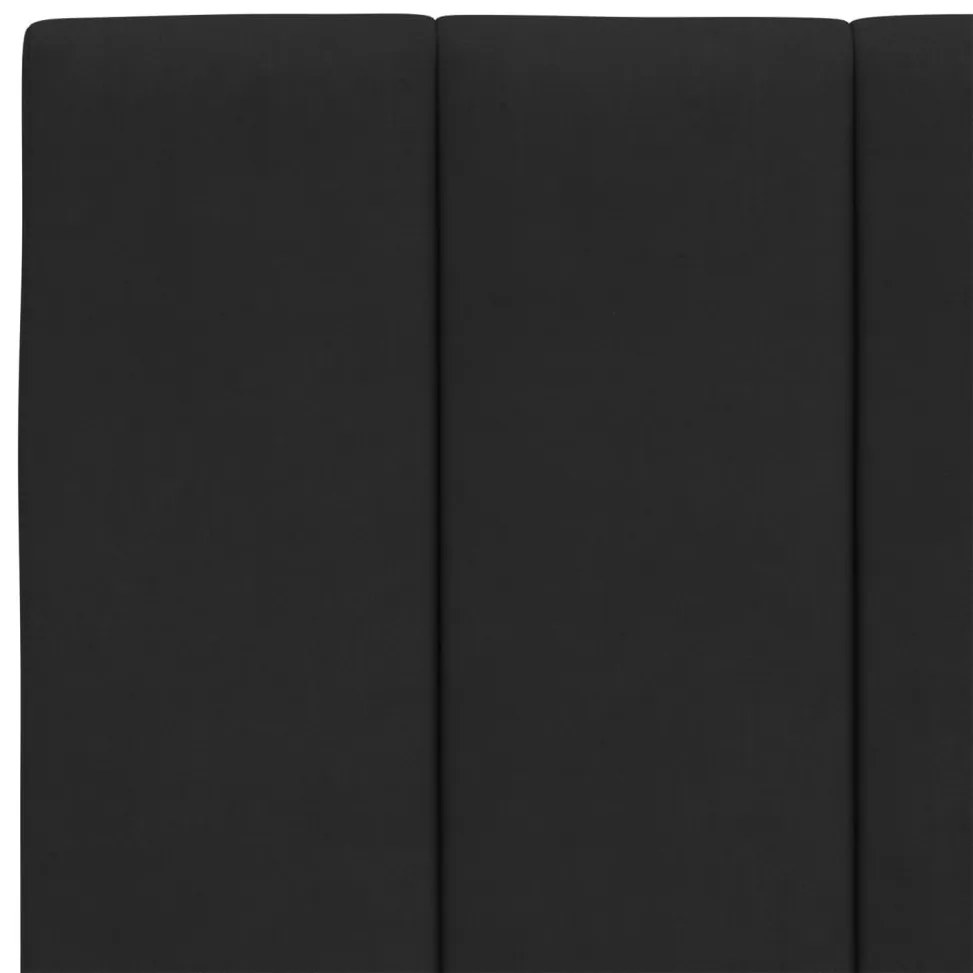 fekete bársony ágykeret matrac nélkül Hanko 140x200 cm