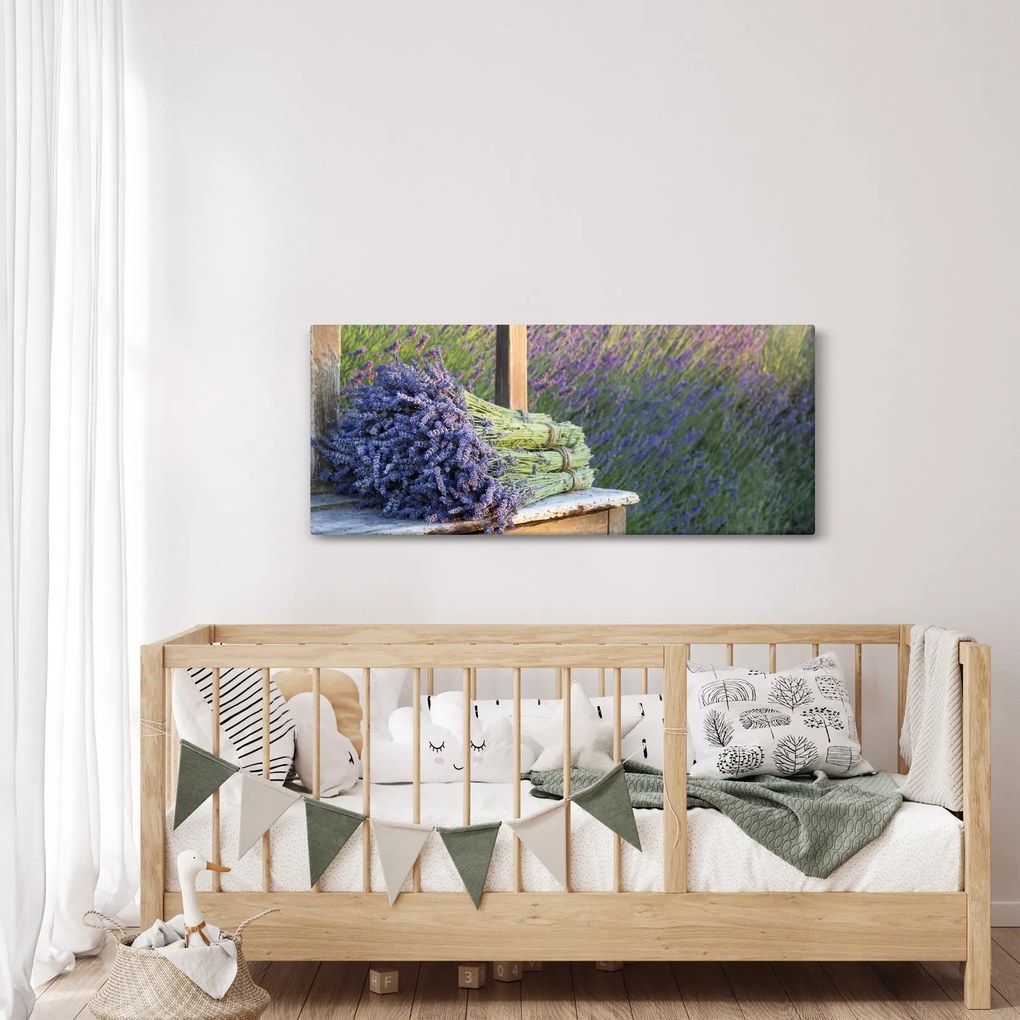 Kép - Levendula csokrok (120x50 cm)