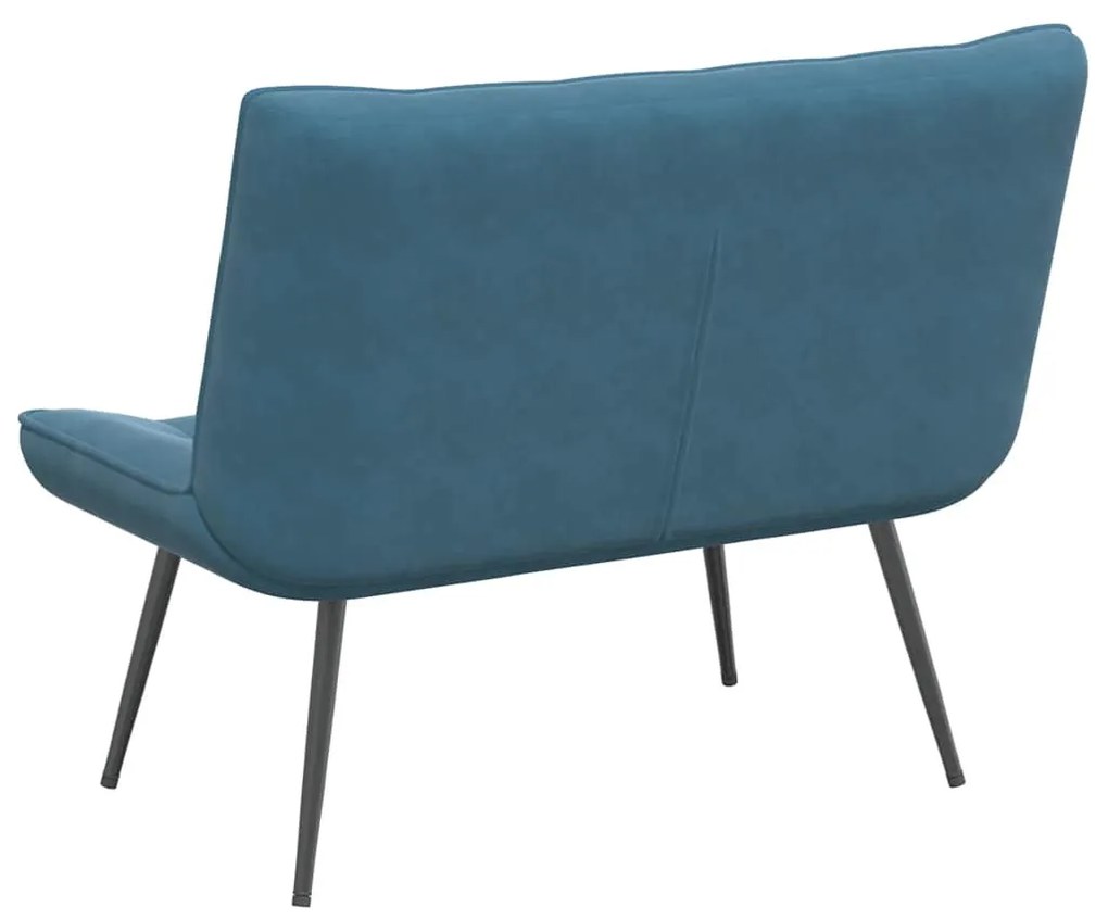 vidaXL kék bársonypad 110 x 74 x 84 cm