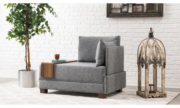 TULA sarokfotel, jobb oldali, szürke