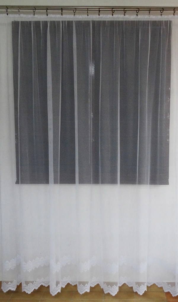 Mg Függöny 32/100 Fehér 390X250cm Kész Szalaggal K