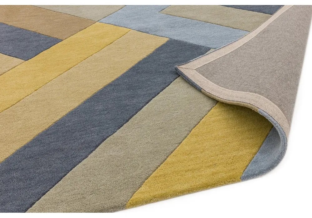 Big Zig szürke-sárga szőnyeg, 160 x 230 cm - Asiatic Carpets