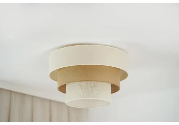 Brilagi DENVER LUNETA mennyezeti lámpa 1xE27/15W/230V, 45 cm, bézs/barna/krém