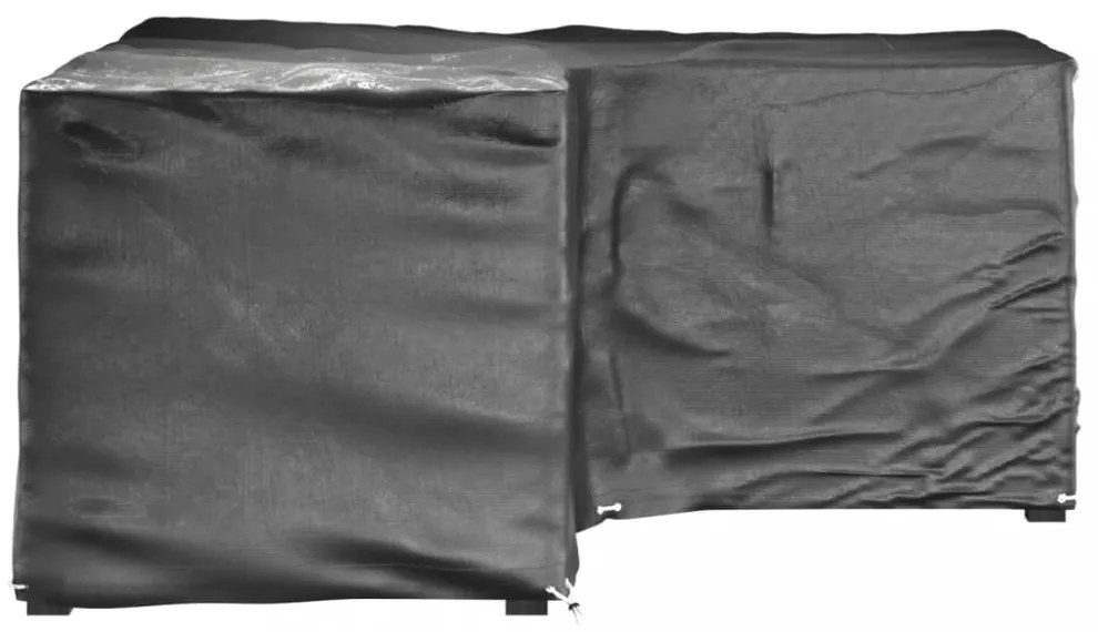 2 db L-alakú kerti bútorhuzat 12 fűzőlyukkal 185x185x90 cm