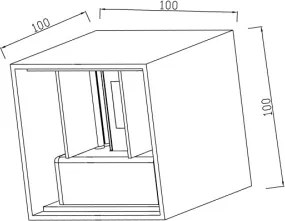 Immax 08510L - LED kültéri fali lámpatest DICE LED/6W/230V 3000K IP65