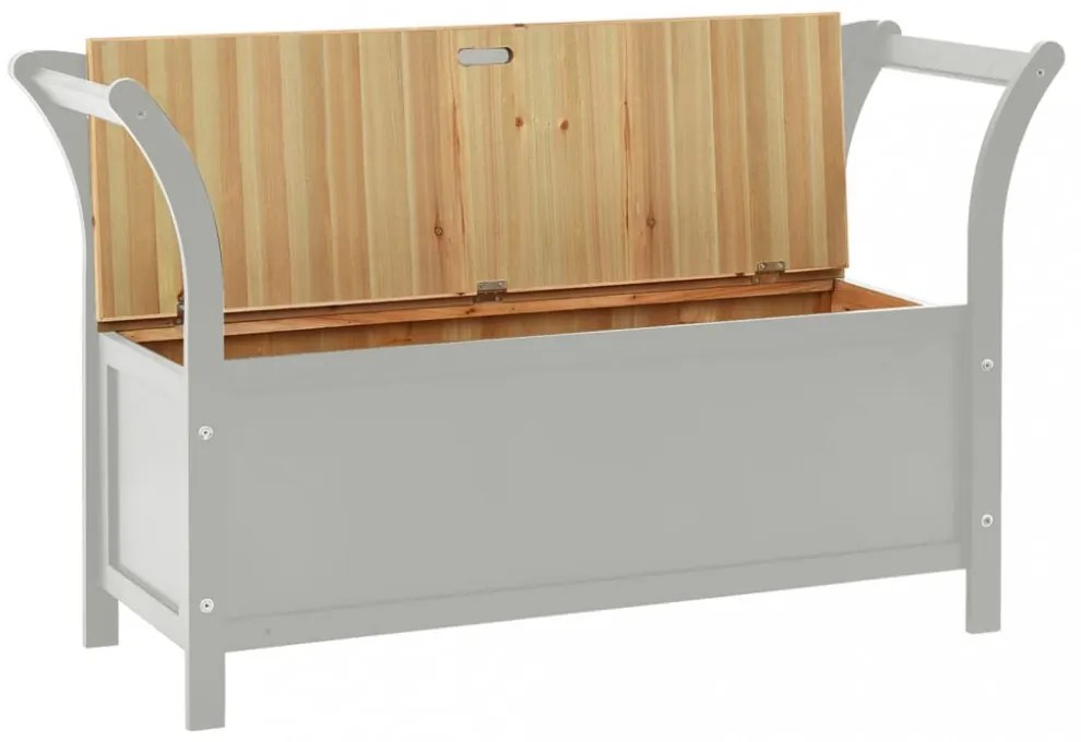 szürke tömör fenyőfa pad 107 x 45 x 75,5 cm