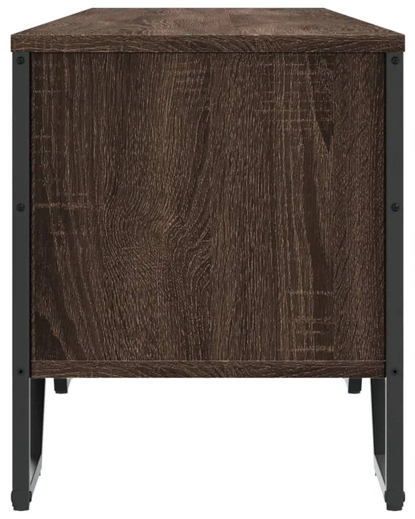 barna tölgyszínű szerelt fa TV-szekrény 180 x 34 x 41 cm