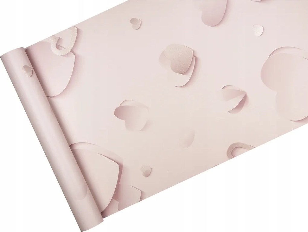 Gyerek tapéta Lányoknak rózsaszín szívecskék