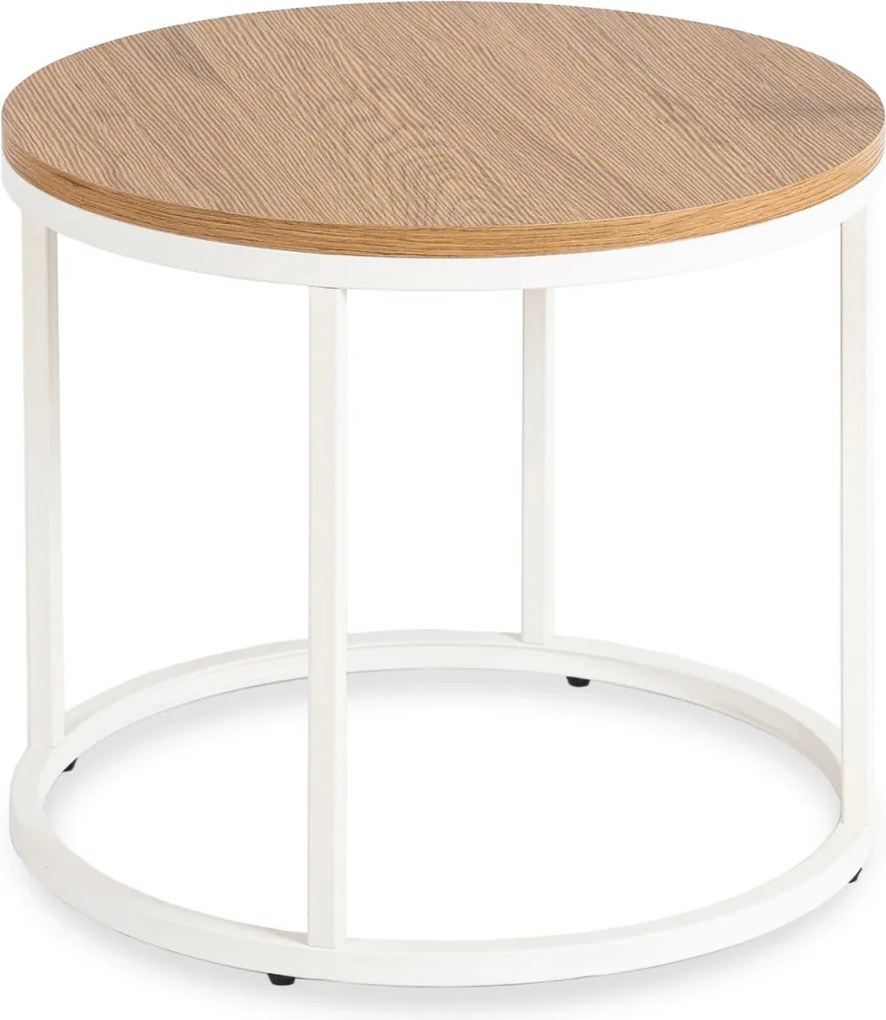 Asztal tölgy/fehér színben ANN