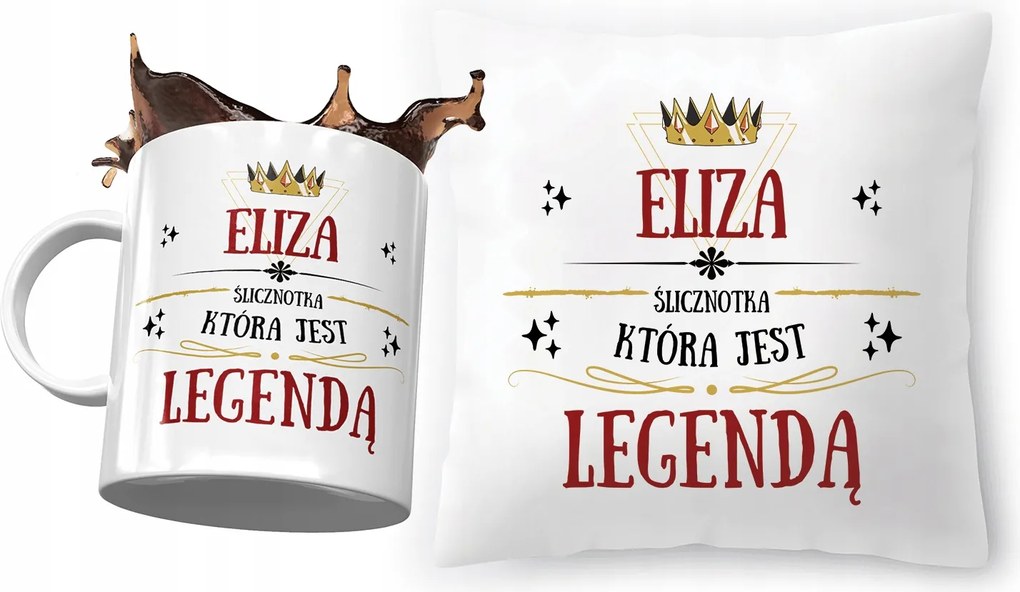 Eliza párna ajándék bögre szett fényképes nyomtatással