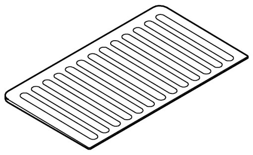 GROHE 40872K00 - Csepegtetőtálca 450 x 250 mm kerámia/fekete