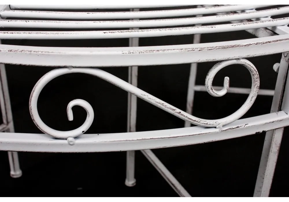 Fehér fém kerti pad Varda – Garden Pleasure