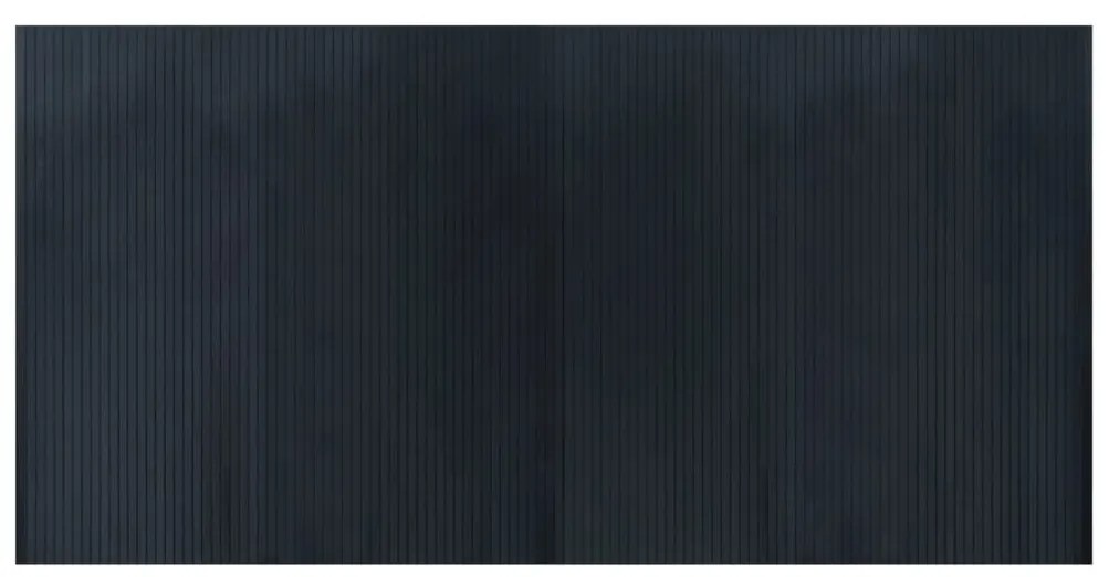 négyszögletű szürke bambusz szőnyeg 100 x 200 cm