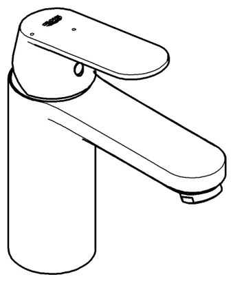 GROHE 23928000 - Mosdócsaptelep DN 15, M méret, fényes króm