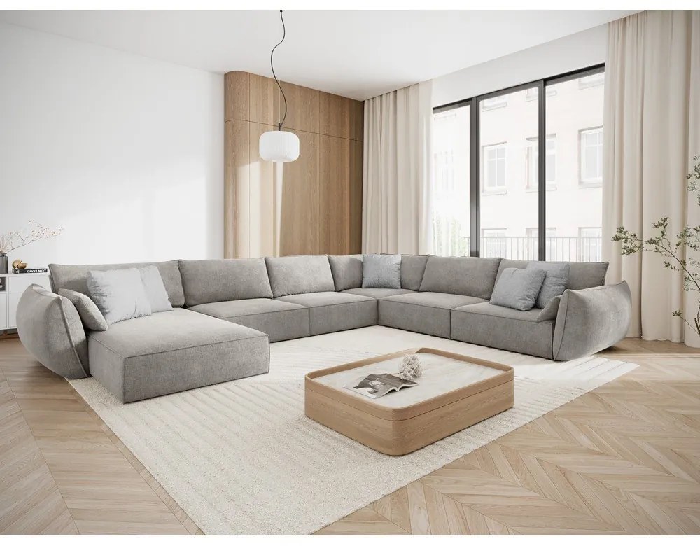 Világosszürke sarokkanapé (jobb oldali) Vanda – Mazzini Sofas