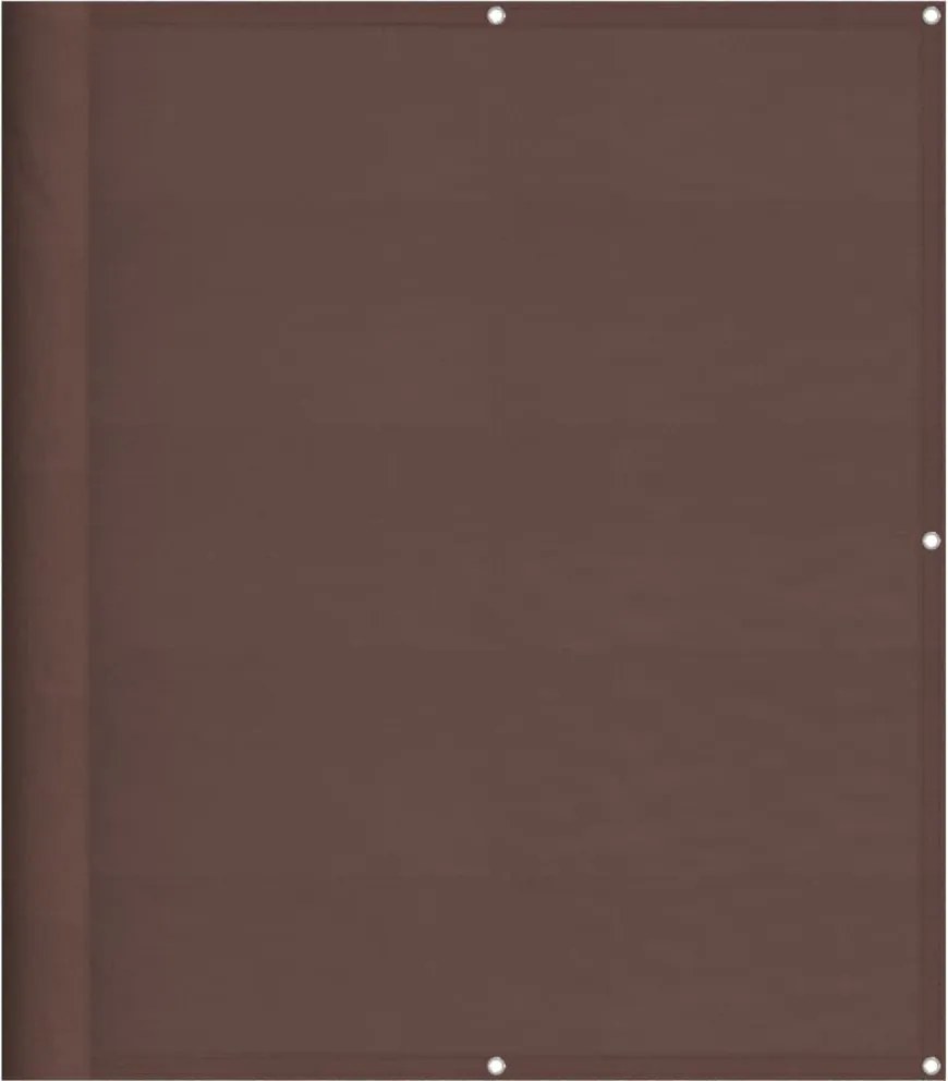 vidaXL barna 100% oxford poliészter erkélyparaván 120 x 800 cm