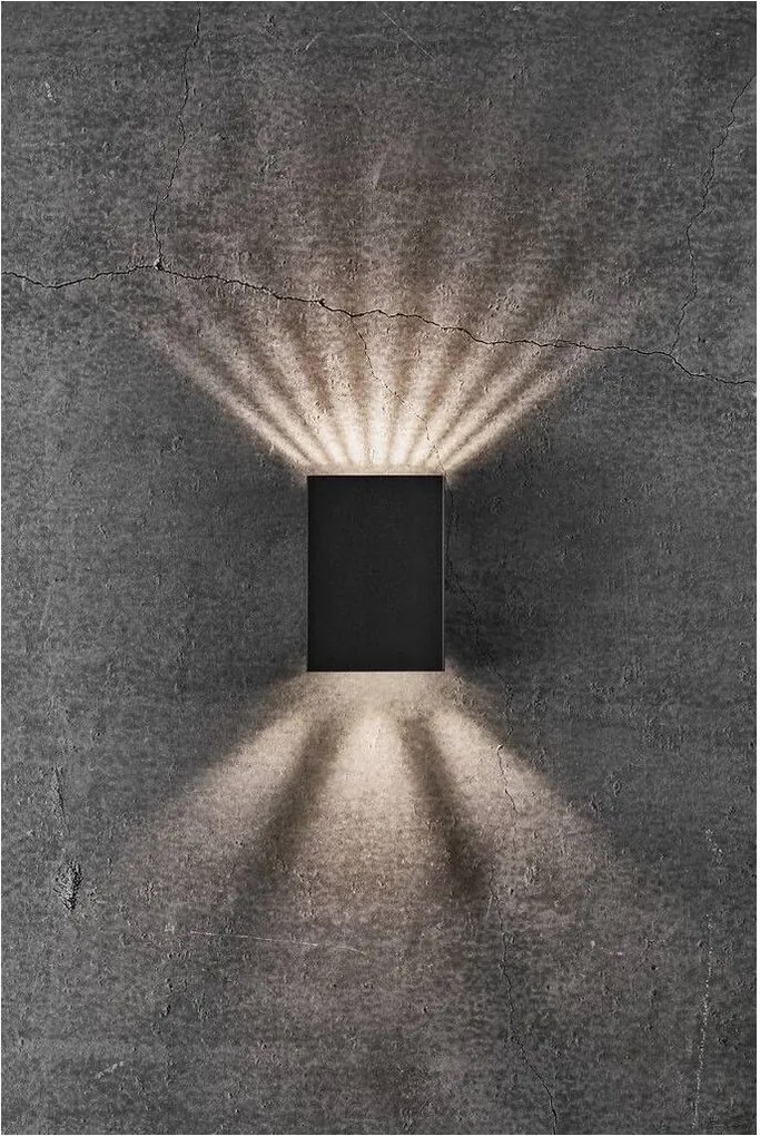 Nordlux modern kültéri fali lámpa fold 10 fekete nor2019041003 IP54