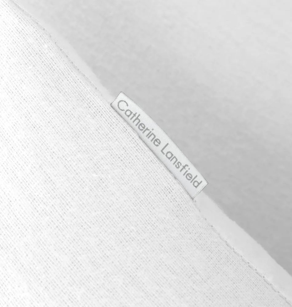 Fehér egyszemélyes pamut ágyneműhuzat 135x200 cm – Catherine Lansfield