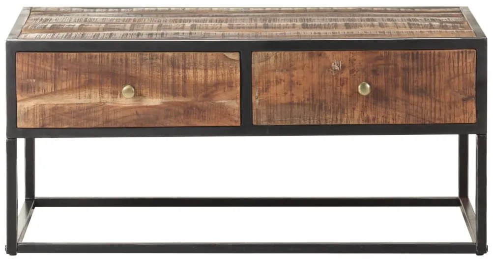 nyers akácfa dohányzóasztal 90 x 50 x 40 cm