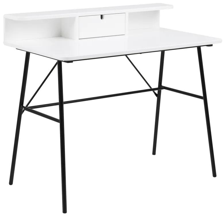 Stílusos íróasztal Nava 100 cm - fehér