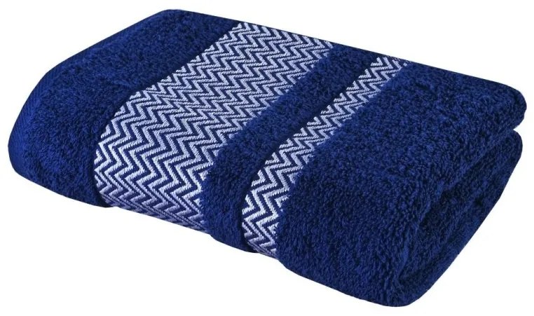 EMI Ates sötétkék pamut törölköző 50x90 cm